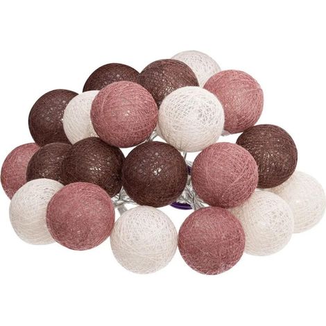 Guirlande Led 20 Boules "Dune" 435cm Multicolore