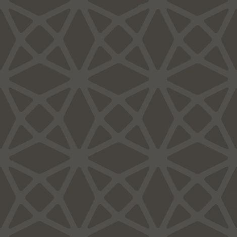 Geometric Lattice Diamonds Wallpaper Charcoal Silver Metallic Paste Wall (1/4)