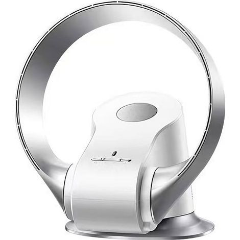 Silenziosissimo Ventilatore portatile da tavolo e da parete per casa, con timer, ideale per camera da letto, oscillante a 90°, senza pale, 35 cm - 9 velocità (1/5)
