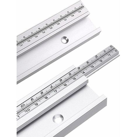 T-Tracks with Fixed Ladder Aluminum Alloy Woodworking DIY Accessories-50cm (1/5)