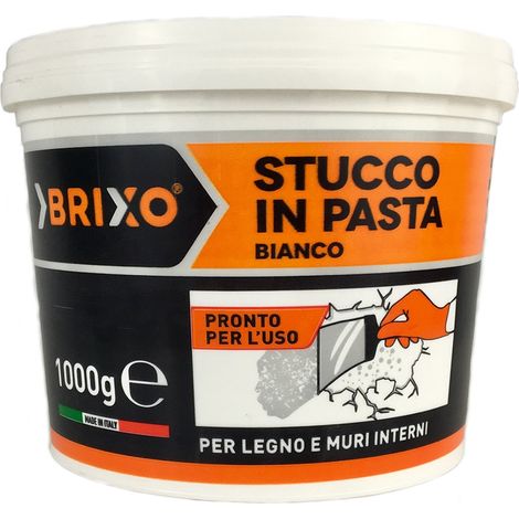 Multipack da 6 stucchi in pasta bianco per legni e muri interni confezione da 1 kilogramm ciascuno