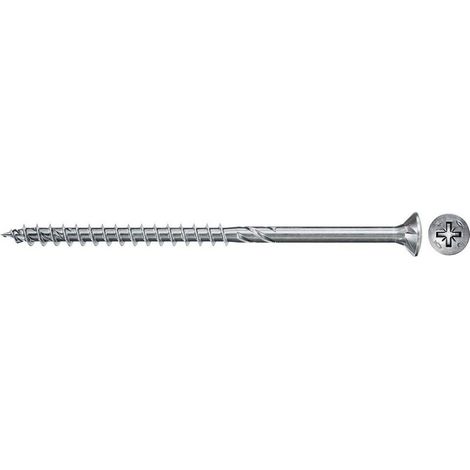Fischer 200x Power-Fast II FPF II CZP 6 x 80 mm BC Cabeza avellanada con ranura en cruz PZ3 rosca parcial galvanizado pasivado azul - 670526