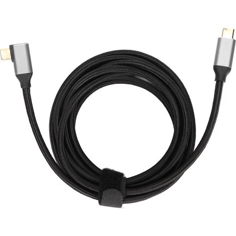 Câble USB-C PD 5A 100W Nylon pour Xiaomi, Charge Rapide Angle Droit pour Tablettes et Téléphones (1/5)