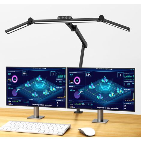 Schwarze 2-teilige Wandleselampe (3W), flexible und verstellbare Wandtischlampe aus Aluminium mit verstellbarem Hals, Nachttischlampe mit Schalter (neutrales Licht - 4000K)