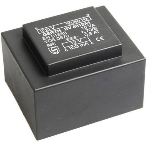 Gerth PT481501 Transformateur pour circuits imprimés 1 x 230 V 1 x 15 V/AC 10 VA 666 mA V050131 (1/2)