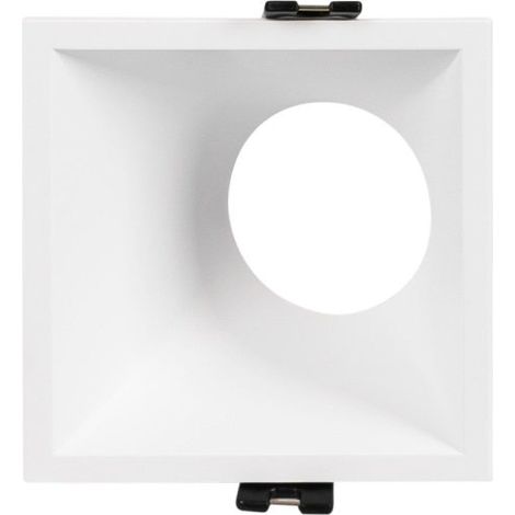 Aro Downlight Cuadrado Asimétrico - Bajo UGR - Corte 85 X 85mm - Blanco