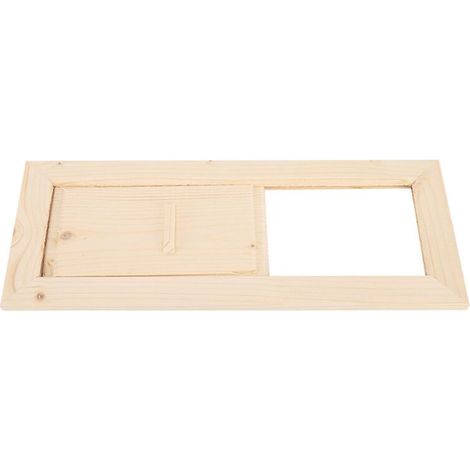 Grille d'aération rectangulaire en bois, accessoire de Sauna pour hammam (1/4)