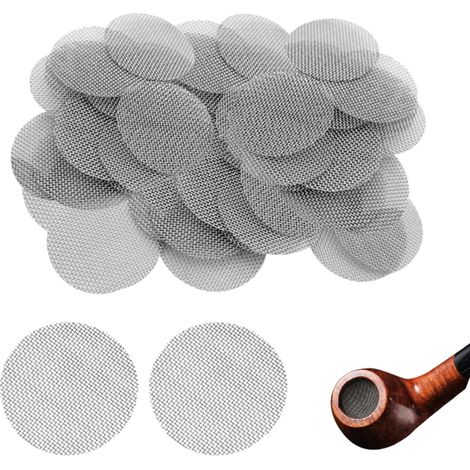 90 rejillas para pipa, rejillas para bong de 10 mm, filtros gruesos, rejillas de acero inoxidable para bong, filtros para pipa de fumar, rejilla para pipa