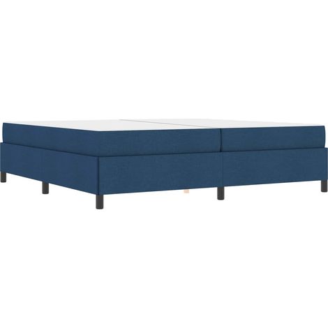 Maison Exclusive - Letto a molle con materasso Blu 200 x 200 cm Tessuto