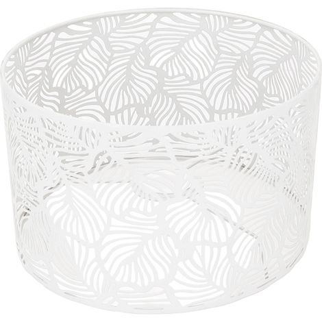 GARRYFIZH Abat-jour blanc de style moderne et épuré, compatible avec les ampoules E14 et E27