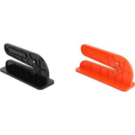Lot de 2 pièces coupe-tissu mural, coupe rapide, pour vieux draps et t-shirts, noir et orange, murale (1/5)