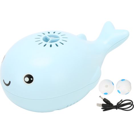 Balle flottante avec ventilateur électrique, baleine mignonne, balle flottante avec ventilateur, bleue (1/5)