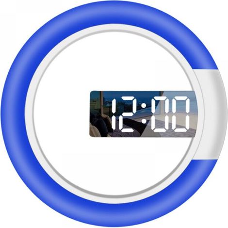 Horloge Murale à LED, Alimenté par USB Réveil Télécommandée Horloge Digitale 7 Couleurs RVB Horloge Murale Design Moderne (1/5)
