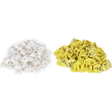 Lot de 7 couteaux en paille de blé : couteau de chef, couteau à pain, couteau d'office, ciseaux, éplucheur, coupe-légumes avec planche à découper (1/5)