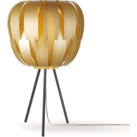 Lampada Da Scrivania Moderna Queen Polilux ® New Gold E Metallo 1 Luce E27 (1/2)