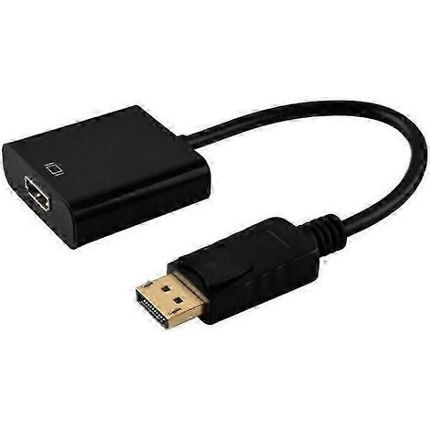 Adaptateur compact DisplayPort vers HDMI, compatible avec les configurations multi-écrans grâce à la technologie AMD Eyefinity, installation plug and play et intégration transparente. (1/4)