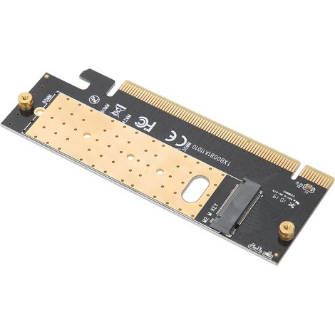 Carte d'extension d'interface SSD M.2 vers PCIe 3.0 x16 (clé M) avec dissipateur thermique pour Windows/Linux/Mac (1/5)