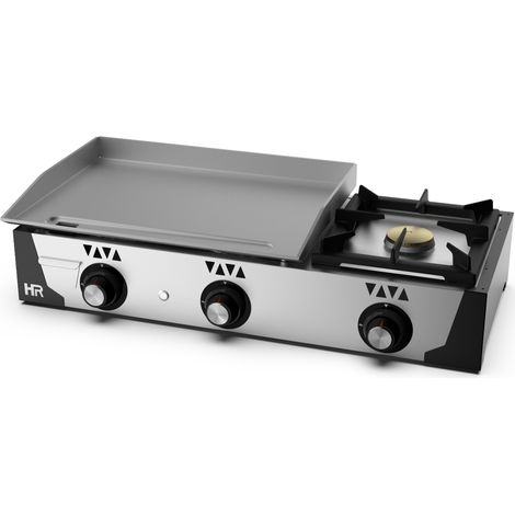 Plancha Gaz Acier Poli 6 mm 11300 W - HR Fainca