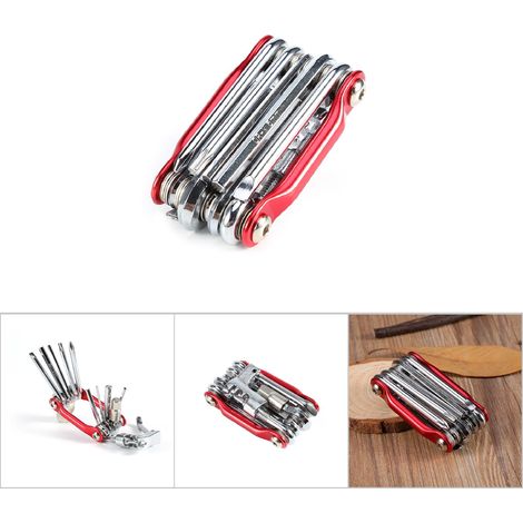 Outil de Réparation Vélo 11 en 1 Pliable Multifonction pour Cyclisme (1/5)
