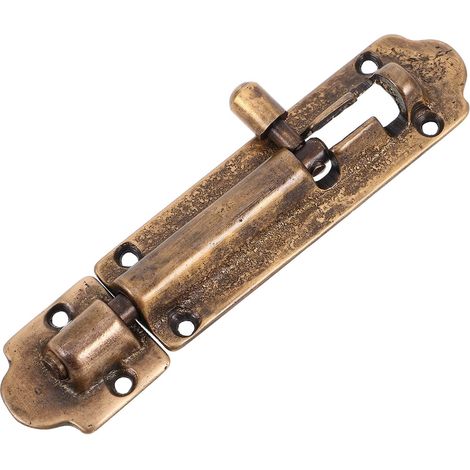 Loquet de Porte Coulissante en Cuivre Ancien 12 (1/5)