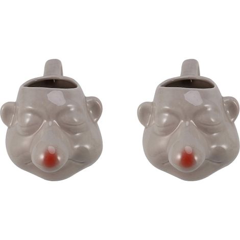 2X cermic big nose egg séparateur cartoon egg yolk separators poignée filtre pâtisserie outil egg support pour cuisine (1/5)