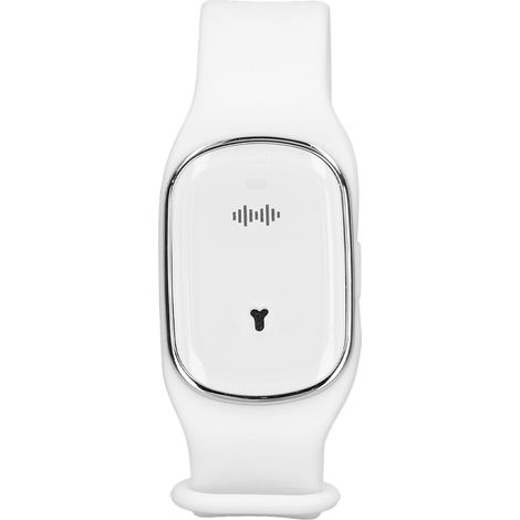 Bracelet anti-moustiques d'extérieur à ultrasons rechargeable par USB, blanc, pour enfants et femmes enceintes. (1/5)