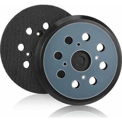 Almohadilla de repuesto de 8 agujeros para lijadora orbital con sistema de velcro, compatible con Milwaukee 51-36-7090 y 51-36-7100. (1/5)