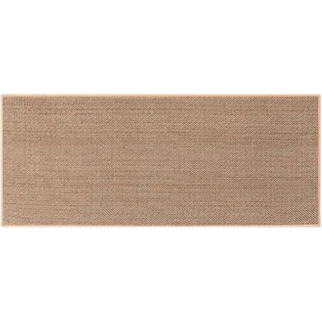 Tapis de cuisine lavable et antidérapant, tapis de couloir, tapis de sol de cuisine en lin et jute antidérapant pour devant l'évier, tapis de cuisine, tapis de salon et tapis à semelles en caoutchouc (1/4)