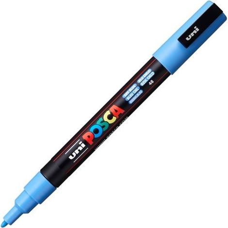 Uniball Marcador Posca Pc-3M Punta Cónica 0,9 - 1,3 Mm Azul