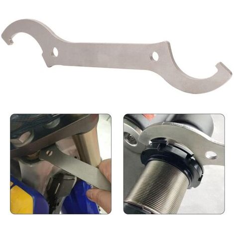 royaluxe-clé Amortisseur Moto,cle Amortisseur arrière,Clé à Ergot pour Amortisseur arrière et Direction pour SX, SXF, YZ, YZF, WRF, CRF, KX, KXF, RM, RMZ, DRZ, 125-530 (1/4)