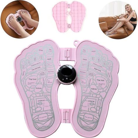 Elektrisches Fußmassagegerät in Pink mit Tiefenknetfunktion und Muskelstimulator zur Beinformung (1/3)