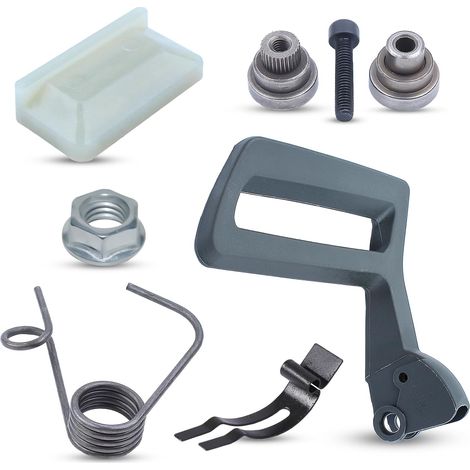 Kit di riparazione per copertura frizione, maniglia freno e catena motosega LinDuxe – compatibile Husqvarna 257, 262XP, 261, 262, 254, 154, include boccola perno, manicotto, molla ritorno, guida a mol (1/4)
