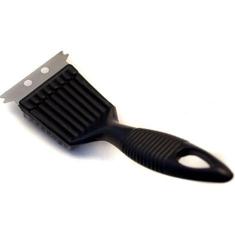 Brosse à gril en acier inoxydable, brosse métallique, outil de nettoyage avec grattoir, pour gril à charbon, barbecue électrique et fumoir. (1/5)
