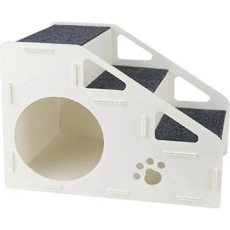 Escalier antidérapant pour animaux de compagnie, jouet pour animaux de compagnie, échelle à 3 marches pour chiots, lit haut, canapé, aire de jeu, chats et chiens de petite, moyenne et grande taille (1/5)