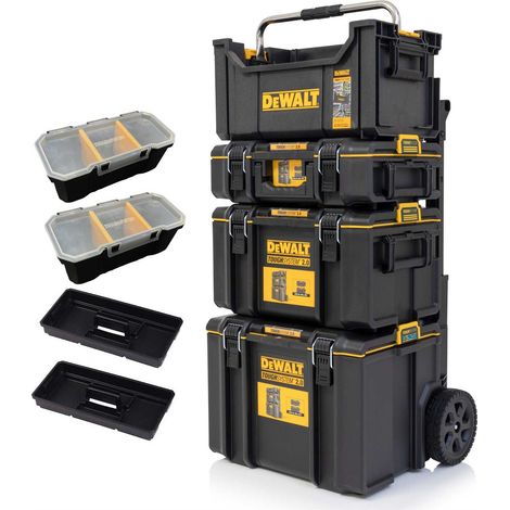 Dewalt Toughsystem 2 DS450 Rolling Tool Storage Box Trolley + Tote DS400 + DS280