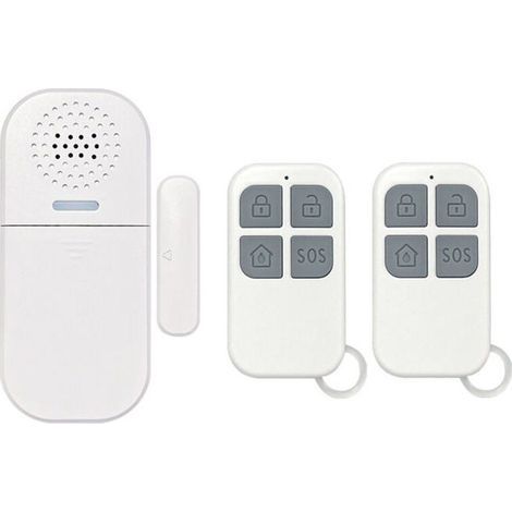 Allarme di sicurezza - Allarme per porte e finestre - Wireless - Telecomando - Sirena interna (1/4)