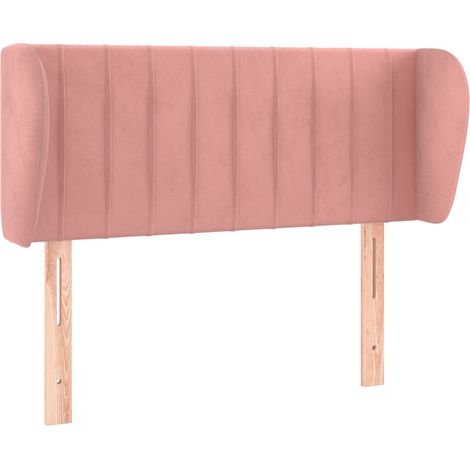 Maison Exclusive - Testiera ad Orecchio Rosa 83x23x78/88 cm in Velluto