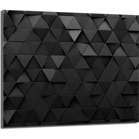 Placa protectora de vidrio para estufa 60x52 Negro (1/5)