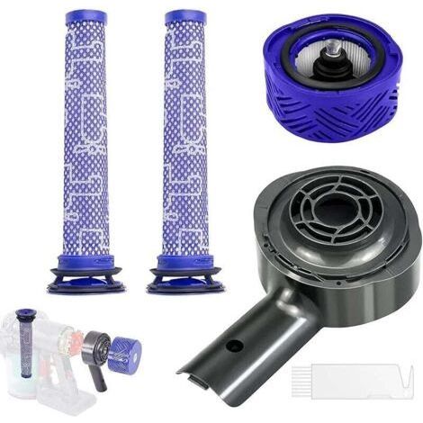 Rear motor cover + rear HEPA filter + replacement filter set for Dyson V6 DC58 DC59 DC61 DC62 DC74 Accessory (1/4)
