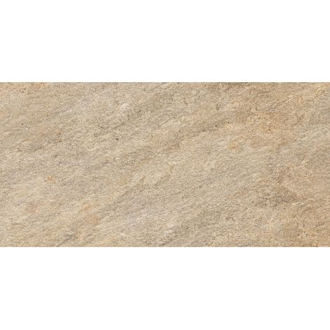 Carrelage effet Pierre Quartzite Beige Doré 120x60x2 cm Salvero - Sol extérieur (vendu par carton de 0,72 m²) - RO'MA CARRELAGE