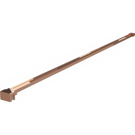 Mexen soporte recto para mampara de ducha de 6-8 mm, oro rosa - 800-01-60 (1/2)