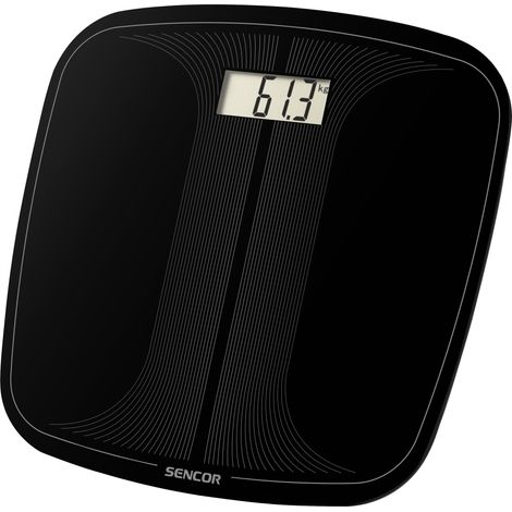 Sencor Pèse-personne électronique noir design moderne (1/3)