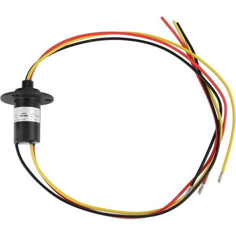 Mini 3 Fils Conducteurs Circuits Bague Collectrice, 250RPM 0-600V 15A Anneau Collecteur de Puissance pour le Générateur D'énergie Èolienne (1/5)