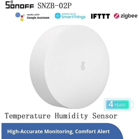 Capteur de température et d'humidité sans fil, pour Sonoff SNZB02P, stockage cloud (1/5)
