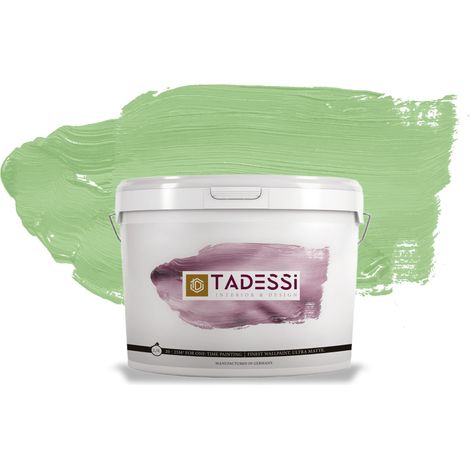 TADESSI Color Vista Wandfarbe Pastellgrün - Frühling Sage Green - Matte Dispersionsfarbe - Innenfarbe für Wand und Decke (1/5)