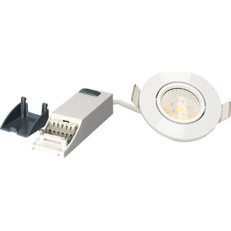 Arlux Lighting – Spot encastrable salle de bain 6W 540lm – Température variable 2700-4000K – Orientable – Étanche IP65 – 3 anneaux de finition inclus (1/3)