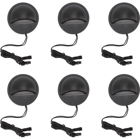 Éclairage LED étanche pour terrasse et patio - IP67 Noir, en ABS et aluminium (1/5)