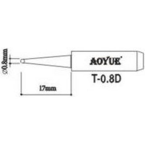 AOYUE T0,8D Repuesto punta soldador (1/2)