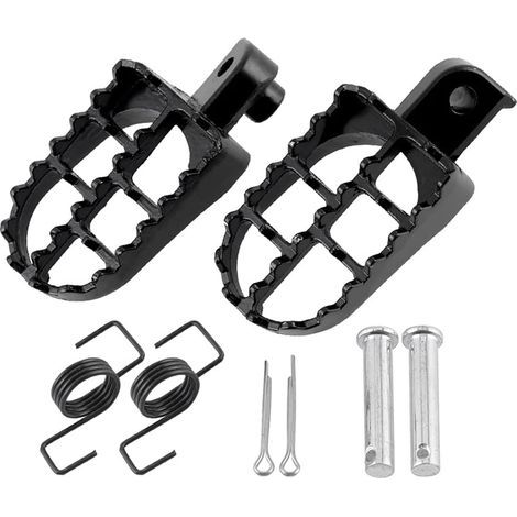 Repose-pieds en aluminium de 8 mm pour moto tout-terrain Taotao, motocross, MX, PW50, PW80, TTR90 50 / 70 / 90 / 110 / 125 cm³ (1/5)