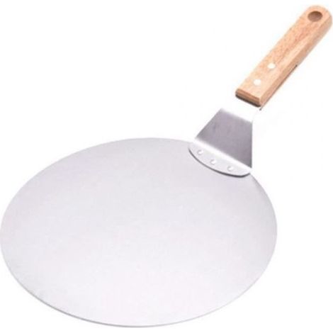 Pizza En Acier Inoxydable Peler Pelle avec Manche En Bois Outils De Cuisson De Pelle À Gâteau Pelles À Pizza Au Fromage (1/4)